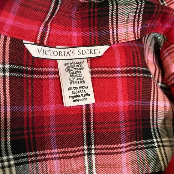 VICTORIA’S SECRET Flannel Sleep Shirt and Pants Set size:XS/XP - Picture 9 of 12
